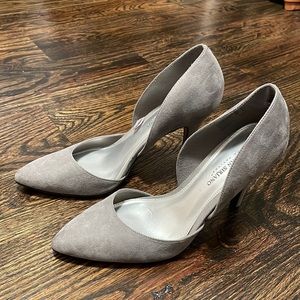 Grey/silver heels